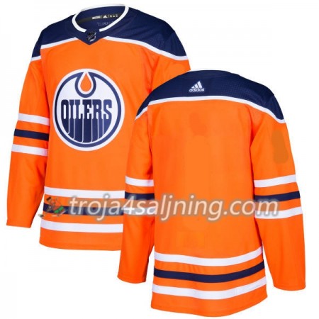 Edmonton Oilers tröja Blank Adidas 2017-2018 Orange Authentic - NHL Tröjor Herr